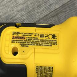 AS-IS DeWalt DCG405B 20V Max XR 4.5-Inch Slide Switch Small Angle Grinder (Tool Only)