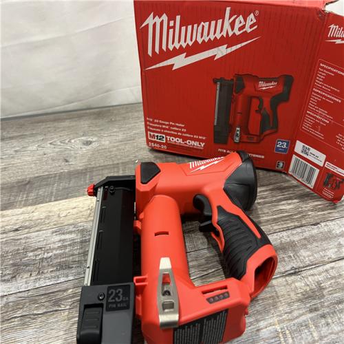 AS-IS Milwaukee 2540-20 12V 23 Gauge Cordless Pin Nailer (Tool Only)