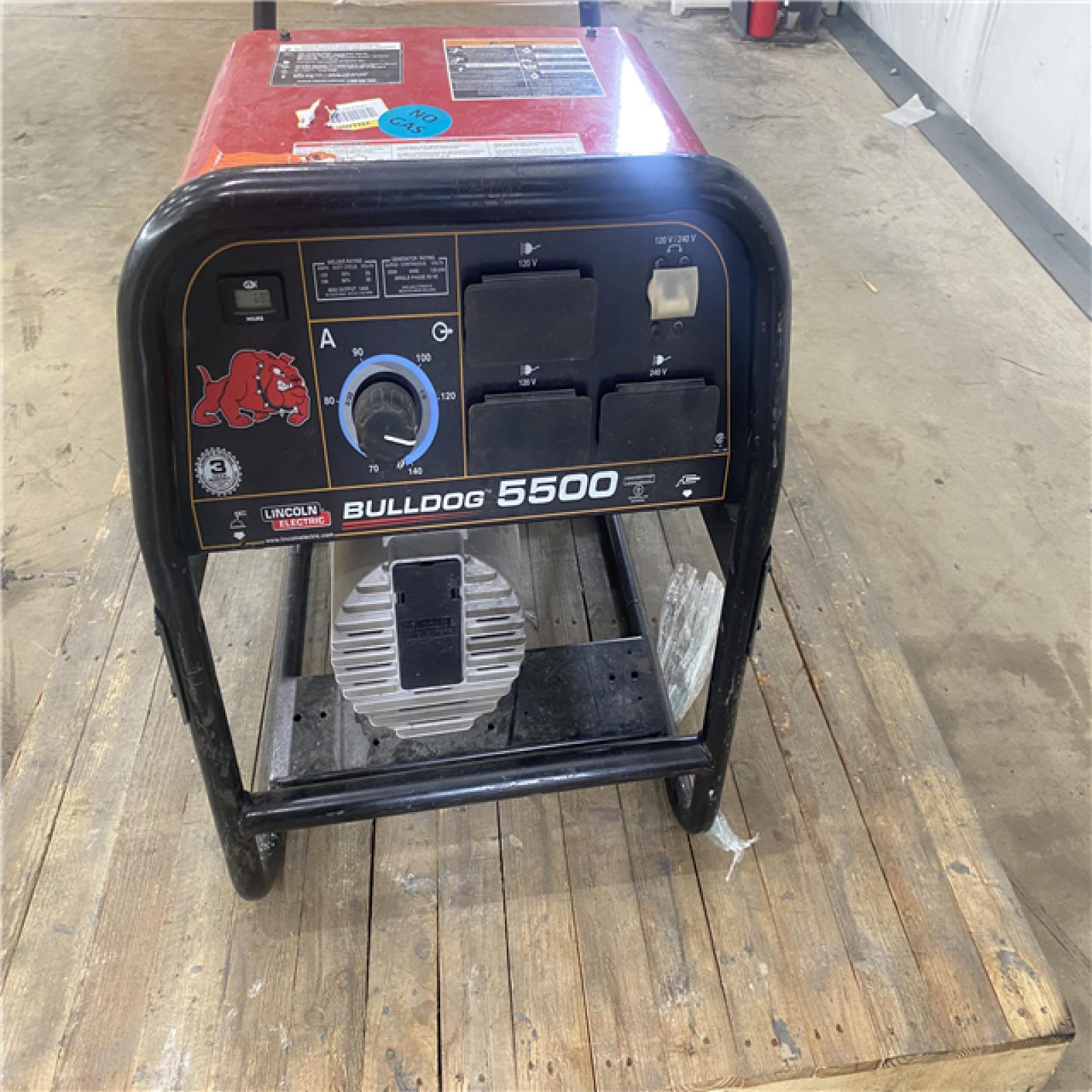 Houston Location - AS-IS Lincorn Electric Bulldog 5500 Running Watts Generator