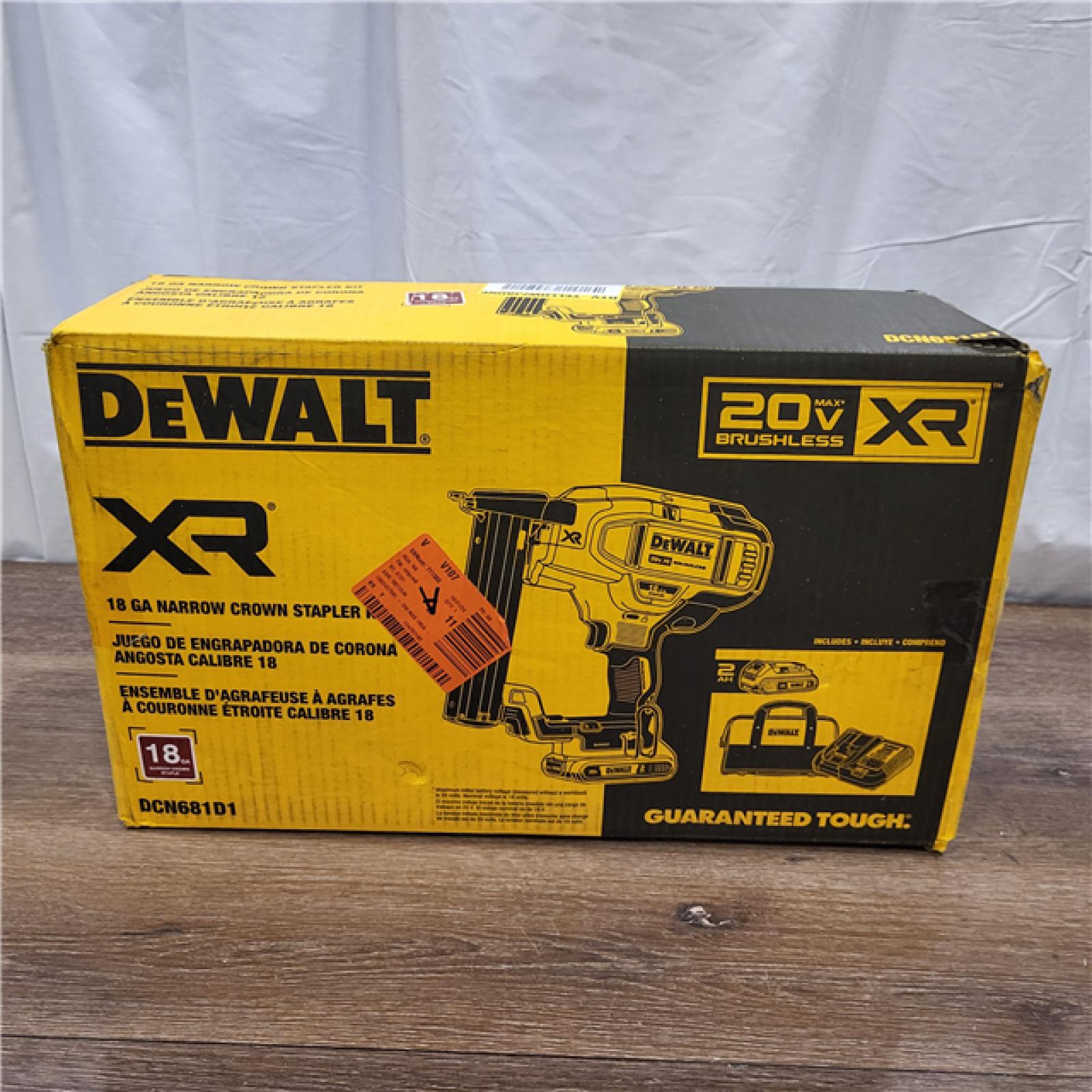 AS-IS DEWALT DCN681D1 20V 18Ga Stapler Kit