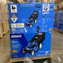 DALLAS LOCATION - Kobalt Gen4 40-volt 20-in Cordless Self-propelled Lawn Mower 6 Ah (1-Battery and Charger Included) PALLET -(4 UNITS)