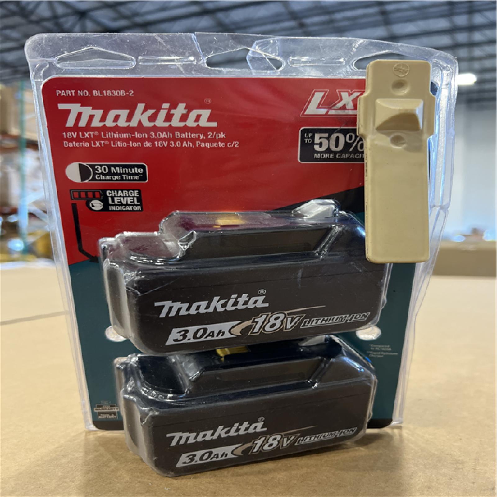 NEW! - Makita 18V LXT Lithium-Ion High Capacity Battery Pack 3.0Ah with Fuel Gauge (2-Pack)