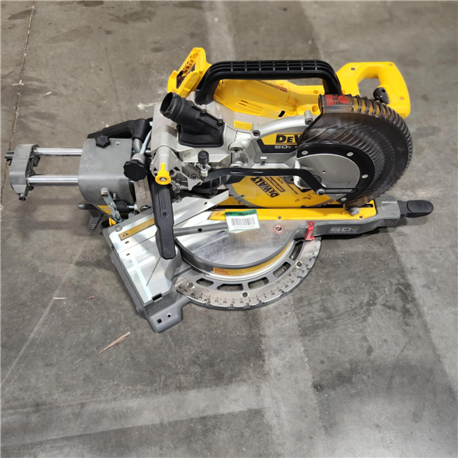 As-Is  DEWALT 60V Lithium-Ion Brushless Cordless 12 in. Sliding Miter Saw (Tool Only)