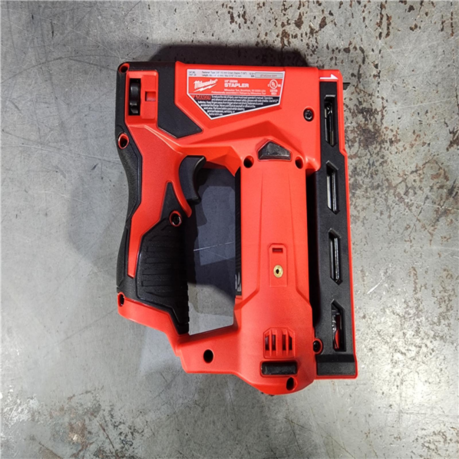 HOUSTON LOCATION - AS-IS (APPEARS LIKE NEW) Milwaukee M12 3/8  Crown Stapler (Tool Only)