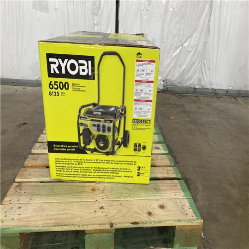 Houston Location - AS-IS Ryobi 6,500 Running Watt 8,125 Starting Watt Gasoline Powered Generator