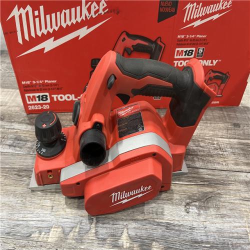 AS-IS Milwaukee M18 18-Volt Lithium-Ion Cordless 3-1/4 in. Planer (Tool-Only)