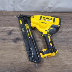 AS-IS DEWALT 20V MAX XR 15 Ga. Cordless 34 Deg Nailer 20 V