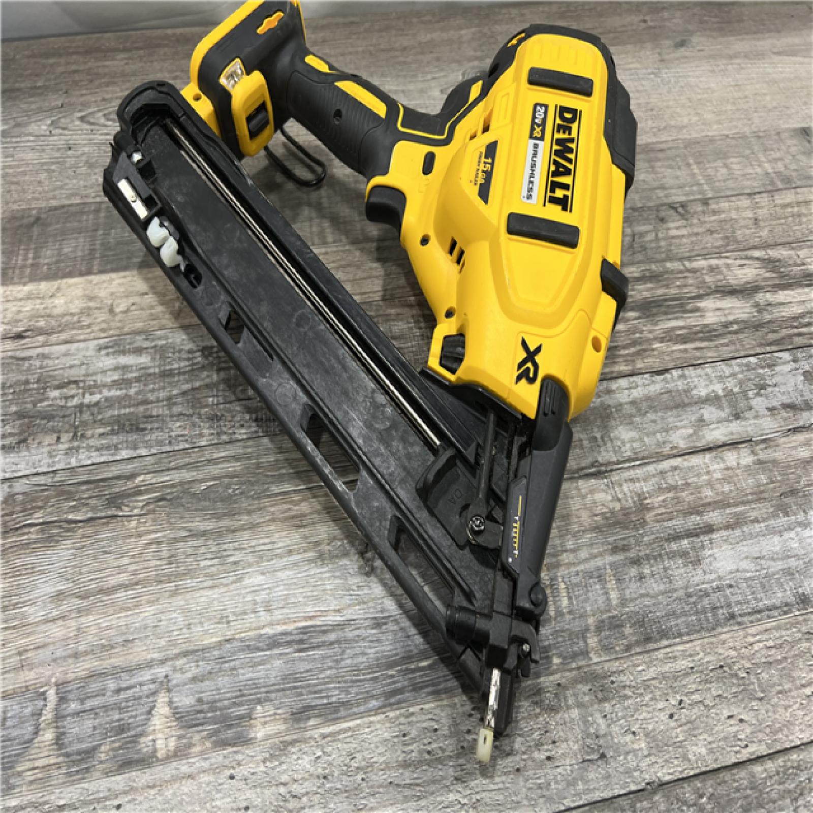 AS-IS DEWALT  Cordless 20V MAX XR Angled Finish Nailer (Tool Only)