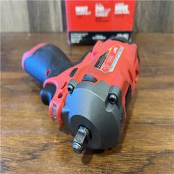 AS-IS Milwaukee FUEL 12V Lithium-Ion Brushless Cordless Stubby 3/8 in. Impact Wrench (Tool-Only)