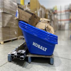 DALLAS LOCATION - Kobalt 7-cu ft 2 Wheel High-density Poly Push Wheelbarrow PALLET -(6 UNITS)