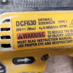 AS-IS DeWalt DCF630B 20V Cordless Brushless Screw Gun (Tool Only)