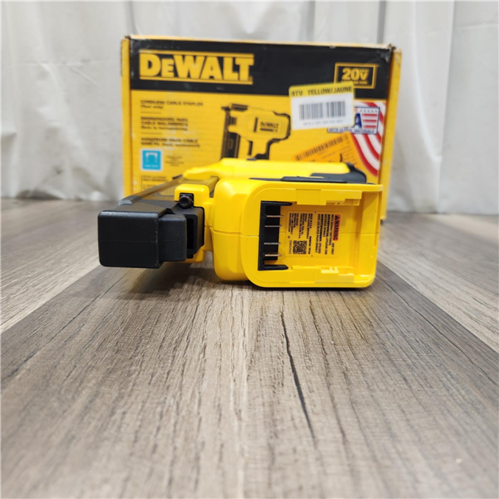 AS IS DeWalt 20-Volt MAX Lithium-Ion Cordless Cable Stapler (Tool-Only)