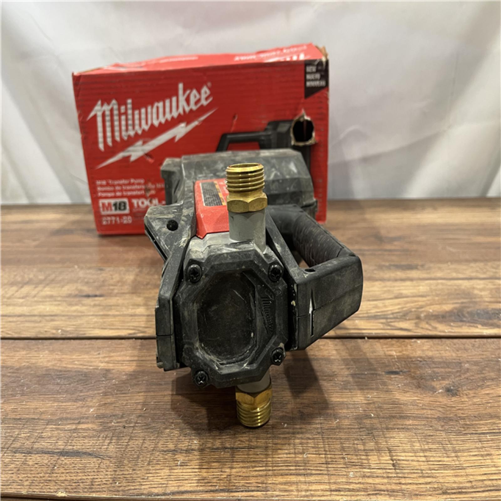 AS-IS MILWAUKEE M18 18-Volt 1/4 HP Lithium-Ion Cordless Transfer Pump (Tool Only)