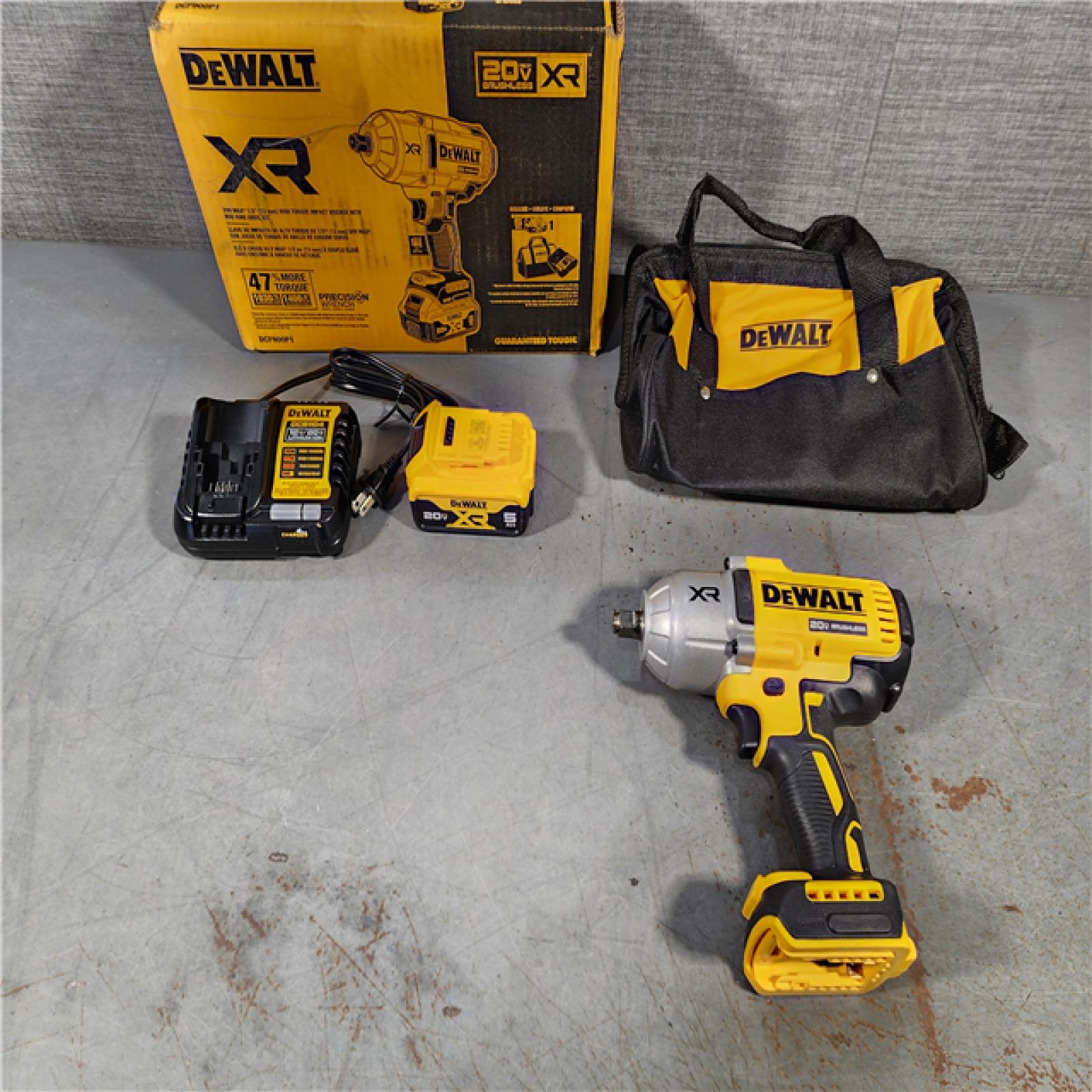 HOUSTON LOCATION - AS-IS DEWALT 20V MAX* XR 1/2  High Torque Impact Wrench with Hog Ring Anvil