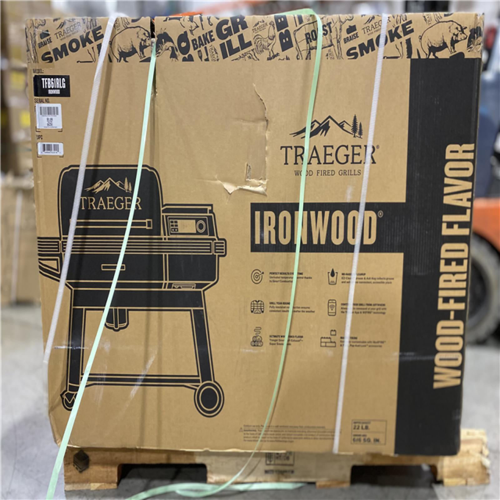 DALLAS LOCATION - Traeger Ironwood Wi-Fi Pellet Grill and Smoker in Black