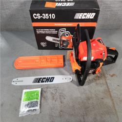 HOUSTON LOCATION - AS-IS (APPEARS LIKE NEW) Echo CS-3510-16 34.4cc 16  2 Stroke Gas Lightweight Rear Handle Chainsaw