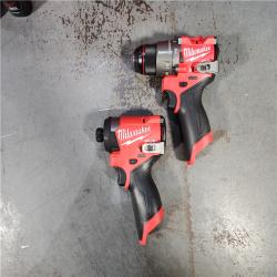 HOUSTON LOCATION - AS-IS (APPEARS LIKE NEW) Milwaukee 3497-22 12V Brushless Hammer Drill and Impact Driver Combo Kit