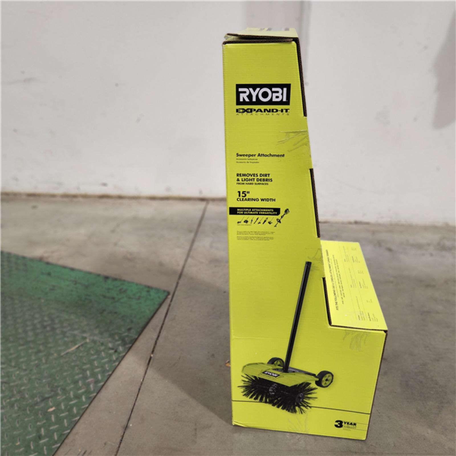 NEW-  RYOBI Expand-It Sweeper Attachment