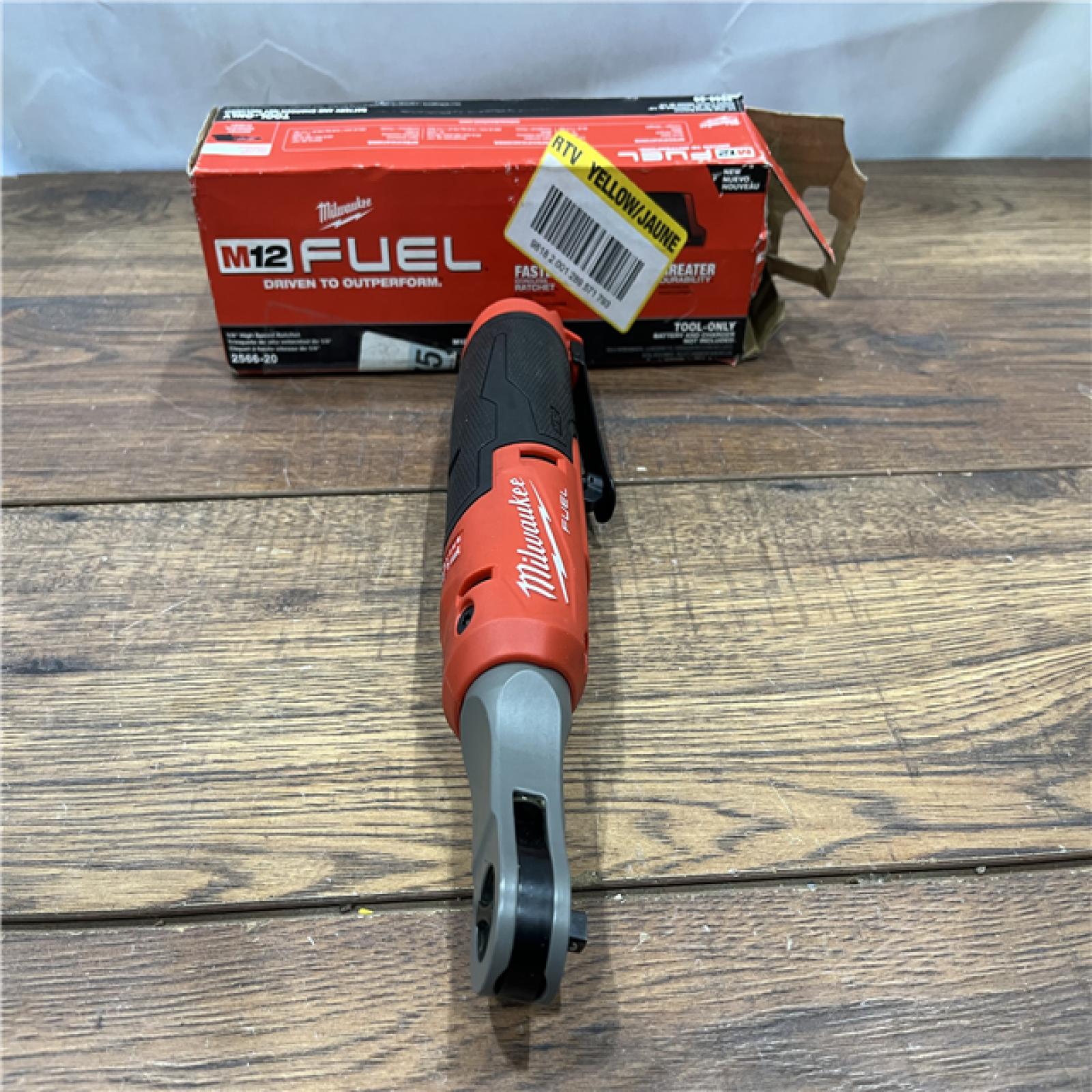 AS IS Milwaukee 2566-20 M12 FUEL Brushless Lithium-Ion 1/4 in. Cordless High Speed Ratchet (Tool Only)