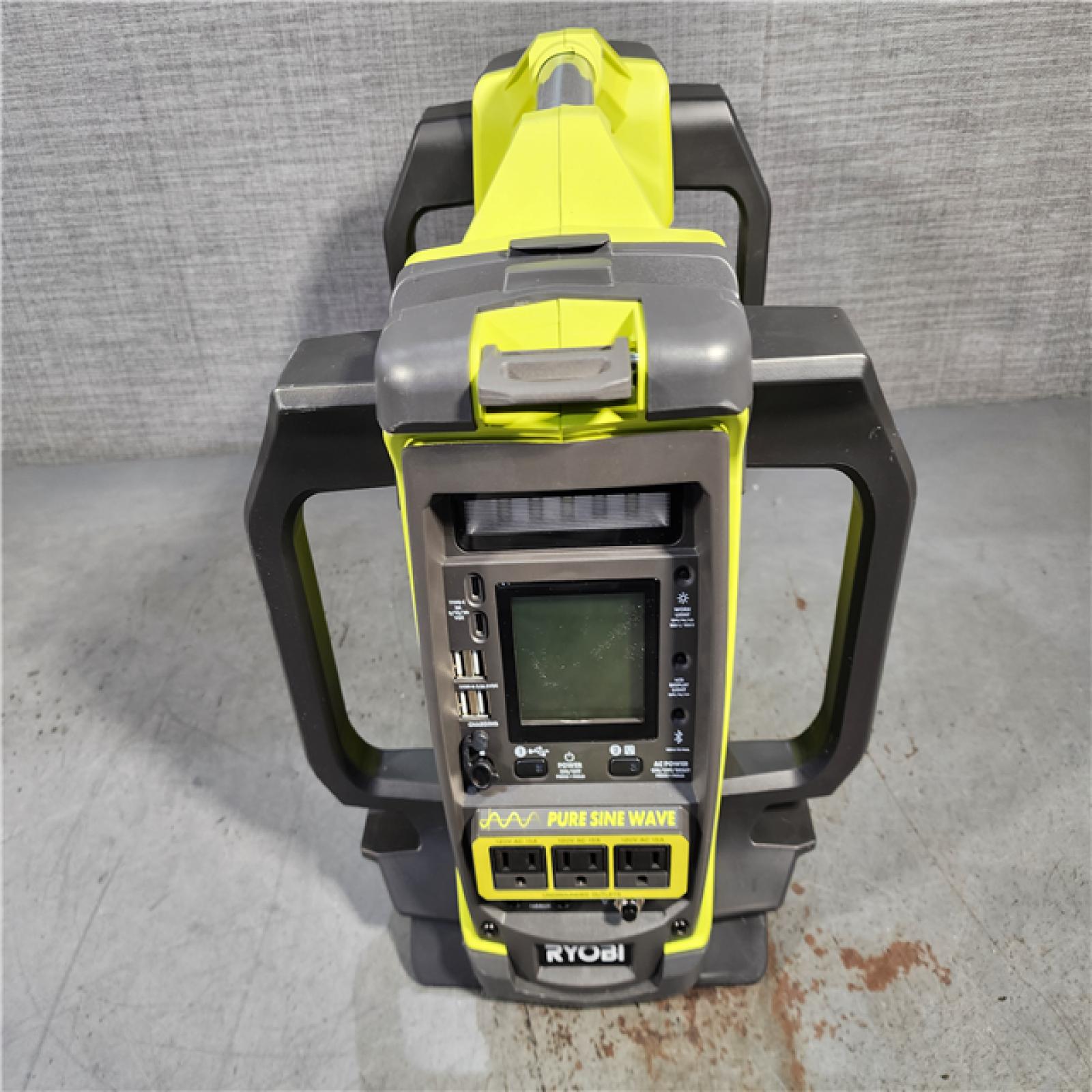 HOUSTON LOCATION - AS-IS RYOBI 40V 1800-Watt Portable Battery Power Station Inverter Generator and 4-Port Charger with (2) 6.0 Ah Batteries