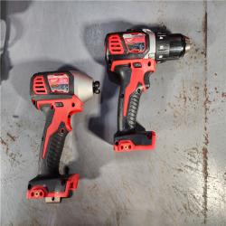 HOUSTON LOCATION - AS-IS Milwaukee M18 Brushed Cordless (2-Tool) Drill/Driver and Impact Driver Kit