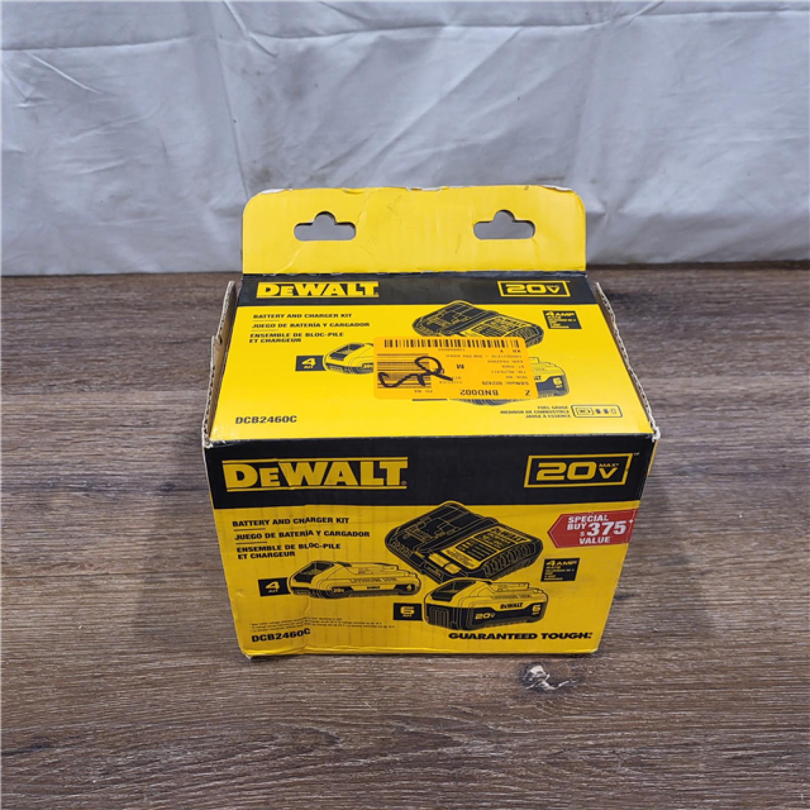 AS-IS DEWALT 20V MAX Lithium-Ion 6.0Ah and 4.0Ah Battery and Charger Starter Kit