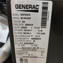 Phoenix Location AS-IS Generac 22kw Whole House Generator