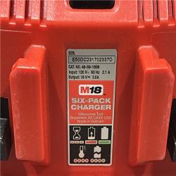 AS-IS Milwaukee 48-59-1806 M18 Six Pack Sequential Charger