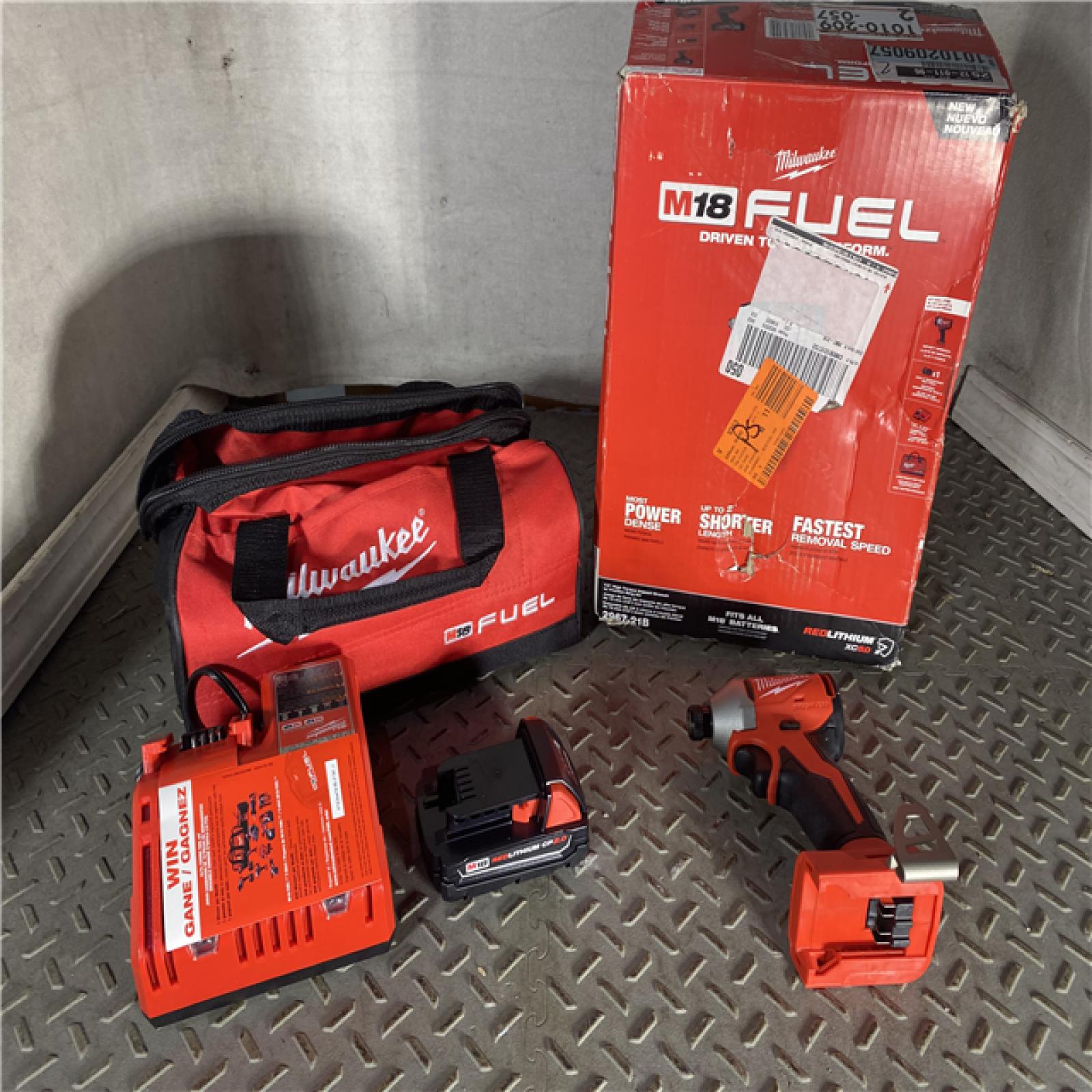 HOUSTON LOCATION -AS-IS  Milwaukee M18 FUEL 1/2 High Torque Impact Wrench with Friction Ring Kit