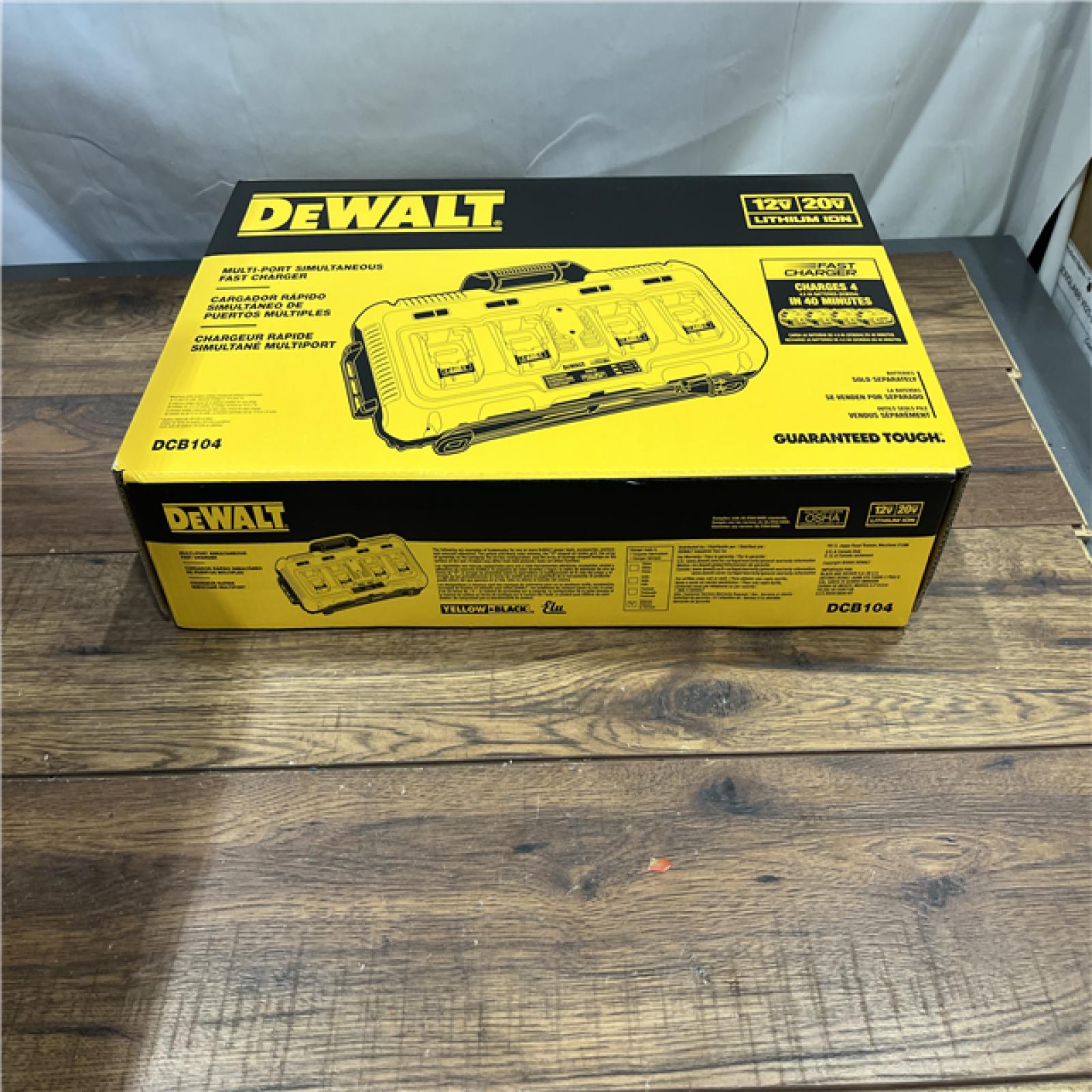 AS-IS DEWALT 12V/20V/60V MAX 4-Port Lithium-Ion Battery Charger