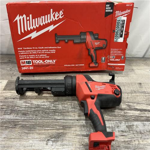 AS-IS Milwaukee M18 18-Volt Lithium-Ion Cordless 10 oz. Caulk and Adhesive Gun (Tool-Only)