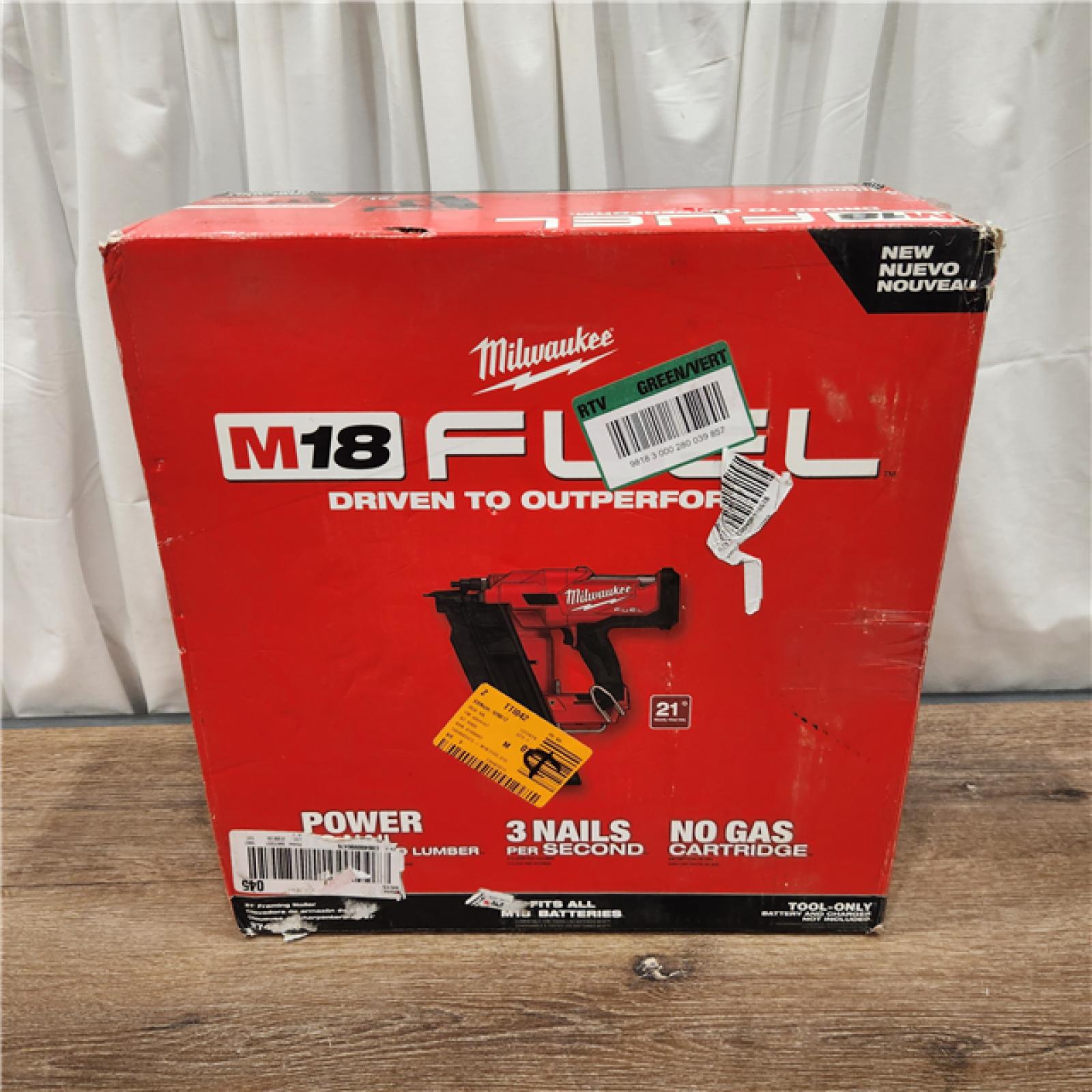 AS-IS Milwaukee 2744-20 M18 FUEL 21-Degree Cordless Framing Nailer (Tool Only)