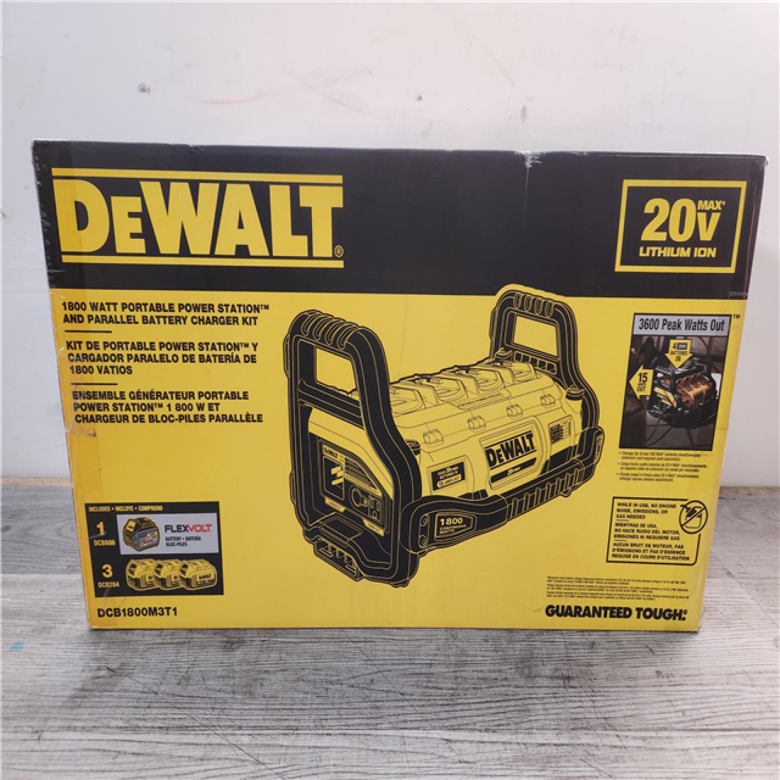 Phoenix Location NEW DEWALT 1800 Watt Portable Power Station and 20-Volt/60-Volt MAX Lithium-Ion Battery Charger with (1) 60V and (3) 20V Batteries