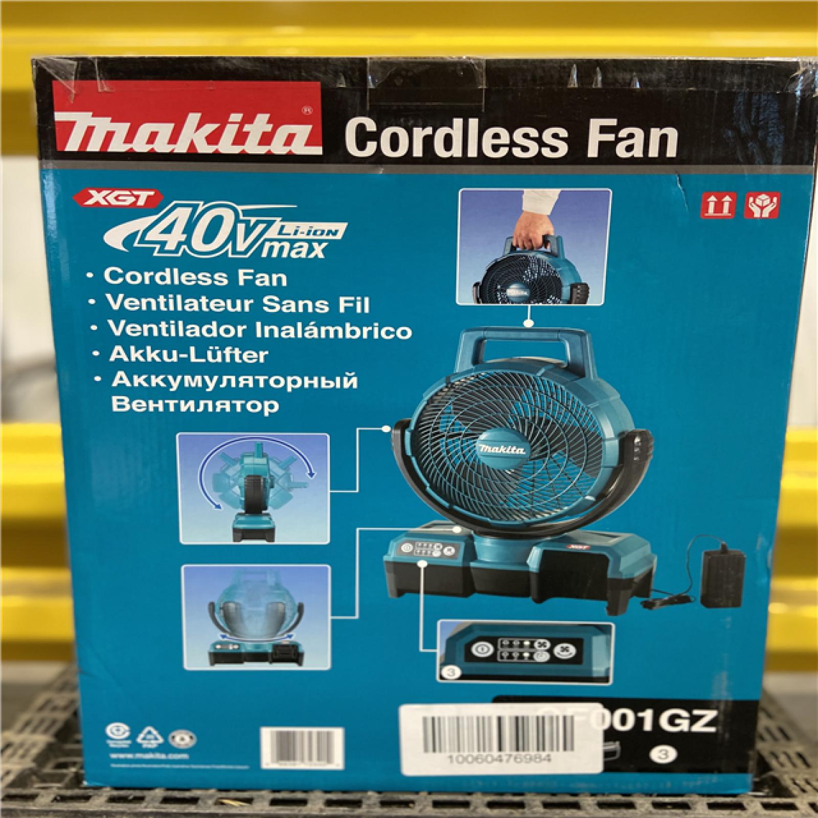 NEW! - MAKITA 40V Max XGT Cordless 9-1/4 in. Fan, Tool Only