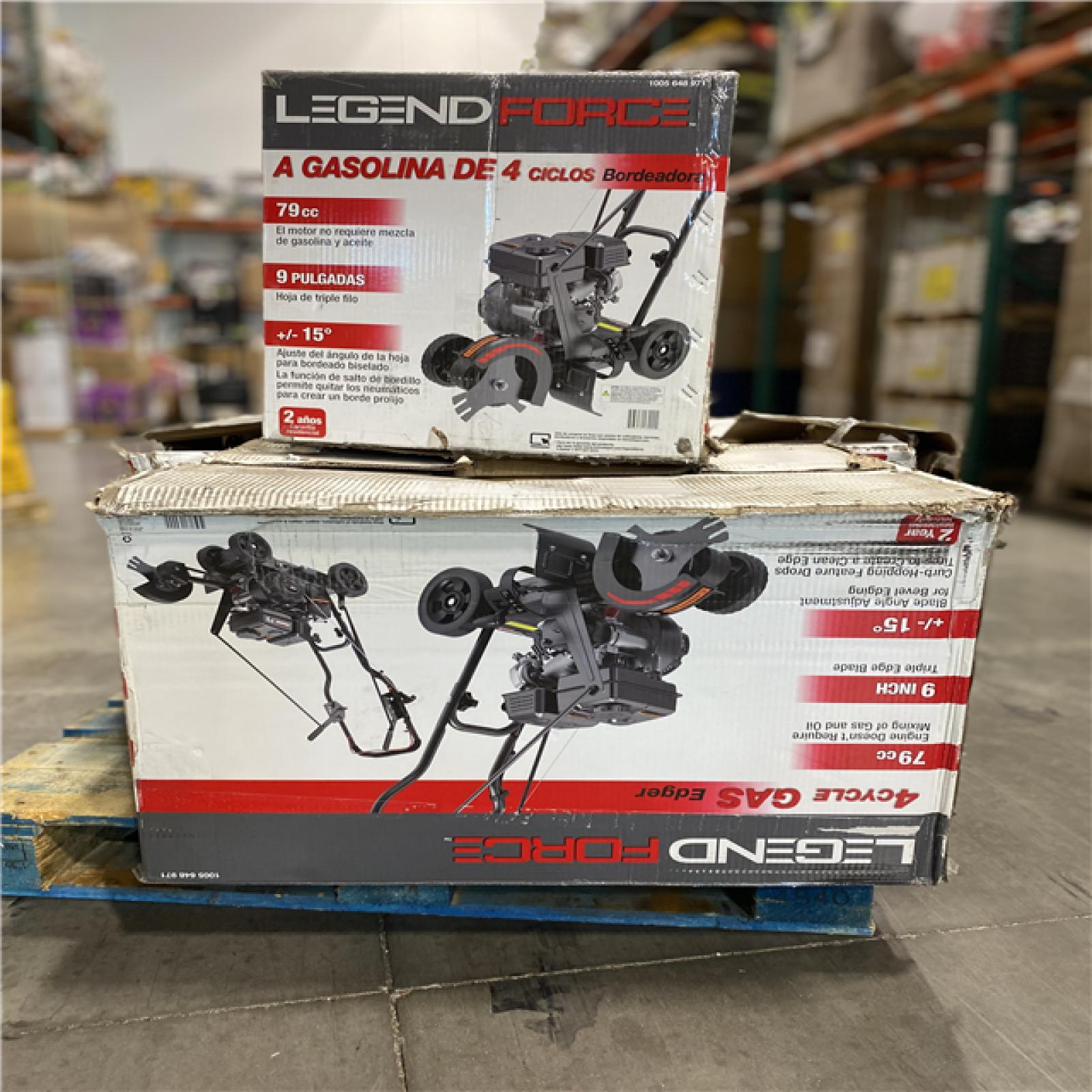 DALLAS LOCATION - Legend Force 9 in. 79 cc Gas Powered 4-Stroke Walk Behind Landscape Edger PALLET - ( 4 UNITS)