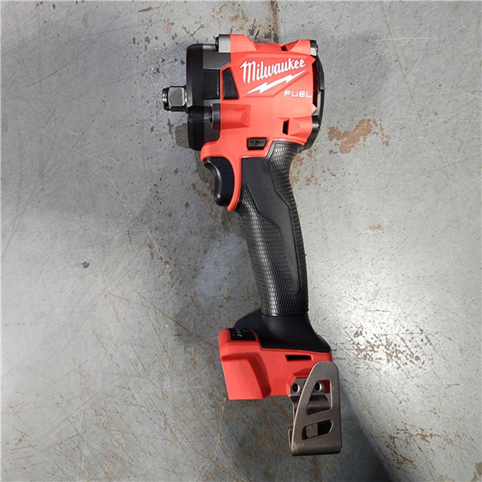 HOUSTON LOCATION - AS-IS MILWAUKEE 0.5 in. 18V Brushless Compact Impact Wrench with Friction Ring Kit, Red & Black