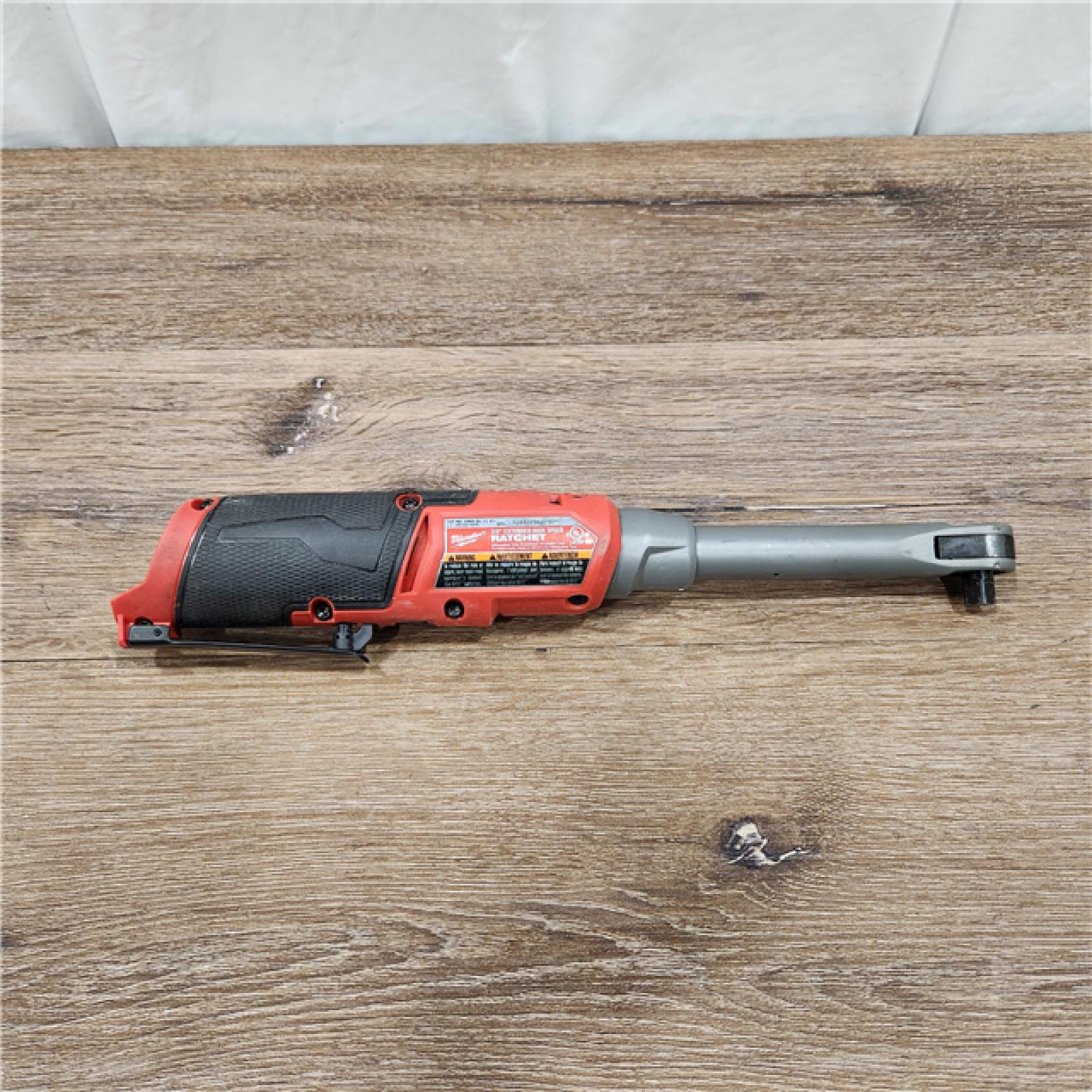 AS-IS Milwaukee M12 FUEL Brushless Cordless 3/8 Extended Reach High Speed Ratchet (Tool Only)