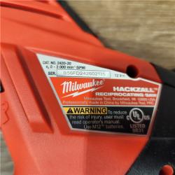 AS-IS Milwaukee 2420-21 - M12 Fuel Hackzall 1/2  12V 1.5Ah Cordless Straight Handle Reciprocating Saw Kit