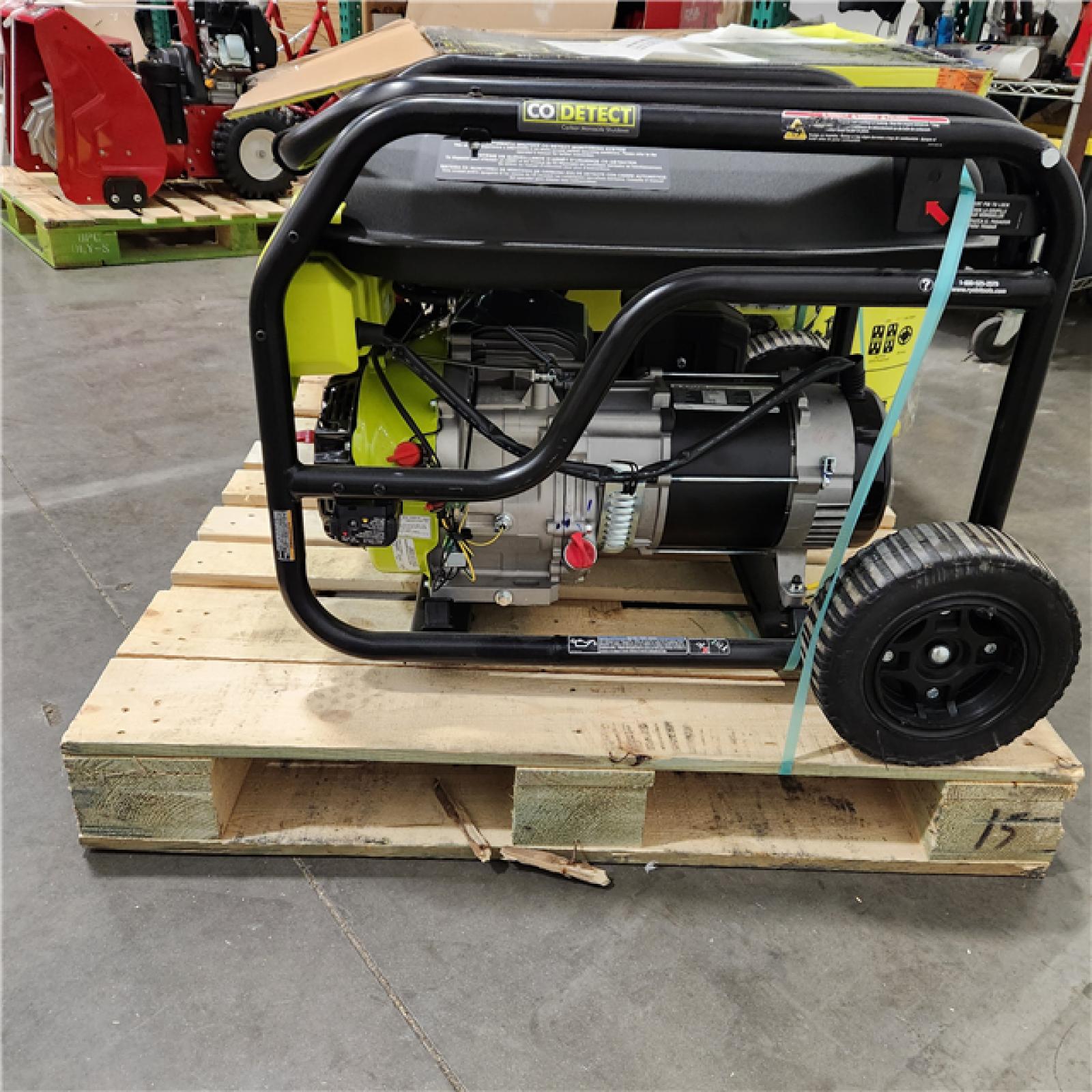 Dallas Location - As-Is Ryobi 6500-Watt Generator