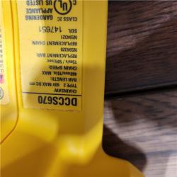 AS-IS DEWALT DCCS670B 16in Chainsaw 60V MAX - Tool Only