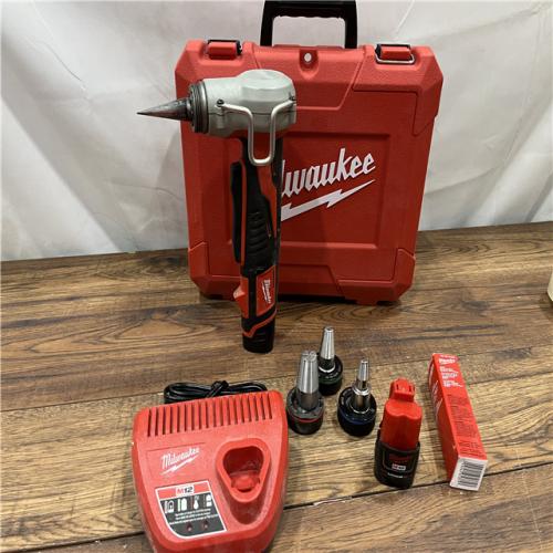 AS-IS M12 12-Volt Lithium-Ion Cordless PEX Expansion Tool Kit with (2) 1.5 Ah Batteries, (3) Expansion Heads and Hard Case