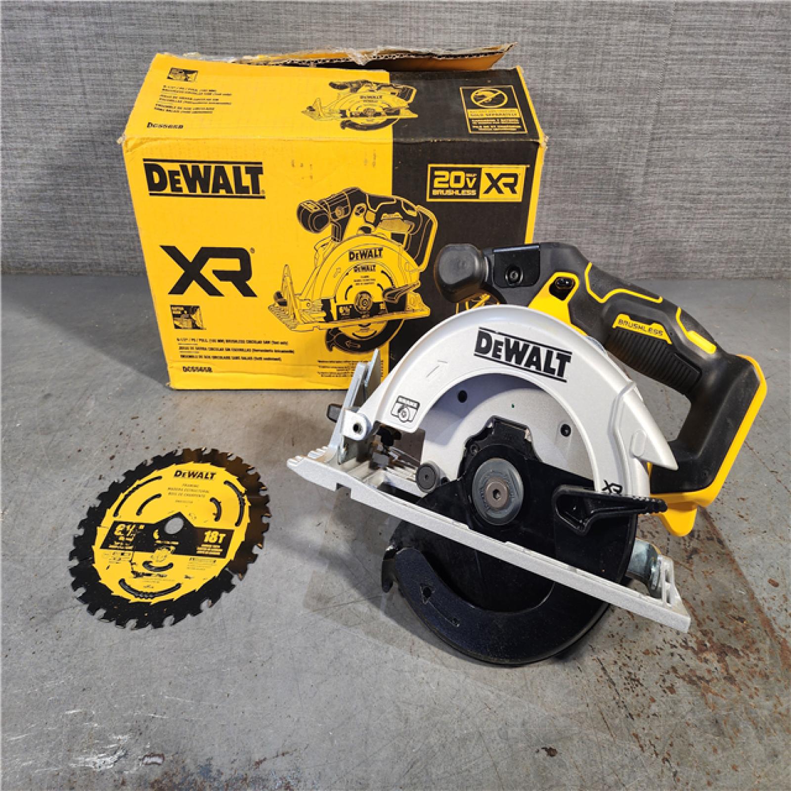 HOUSTON LOCATION - AS-IS DeWALT DCS565B 20V Max Brushless 6.5   Cordless Circular Saw (TOOL ONLY)