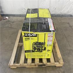 Houston Location - AS-IS Ryobi Gas Powered Generator 6,500 Running Watts 8,125 Starting Watts