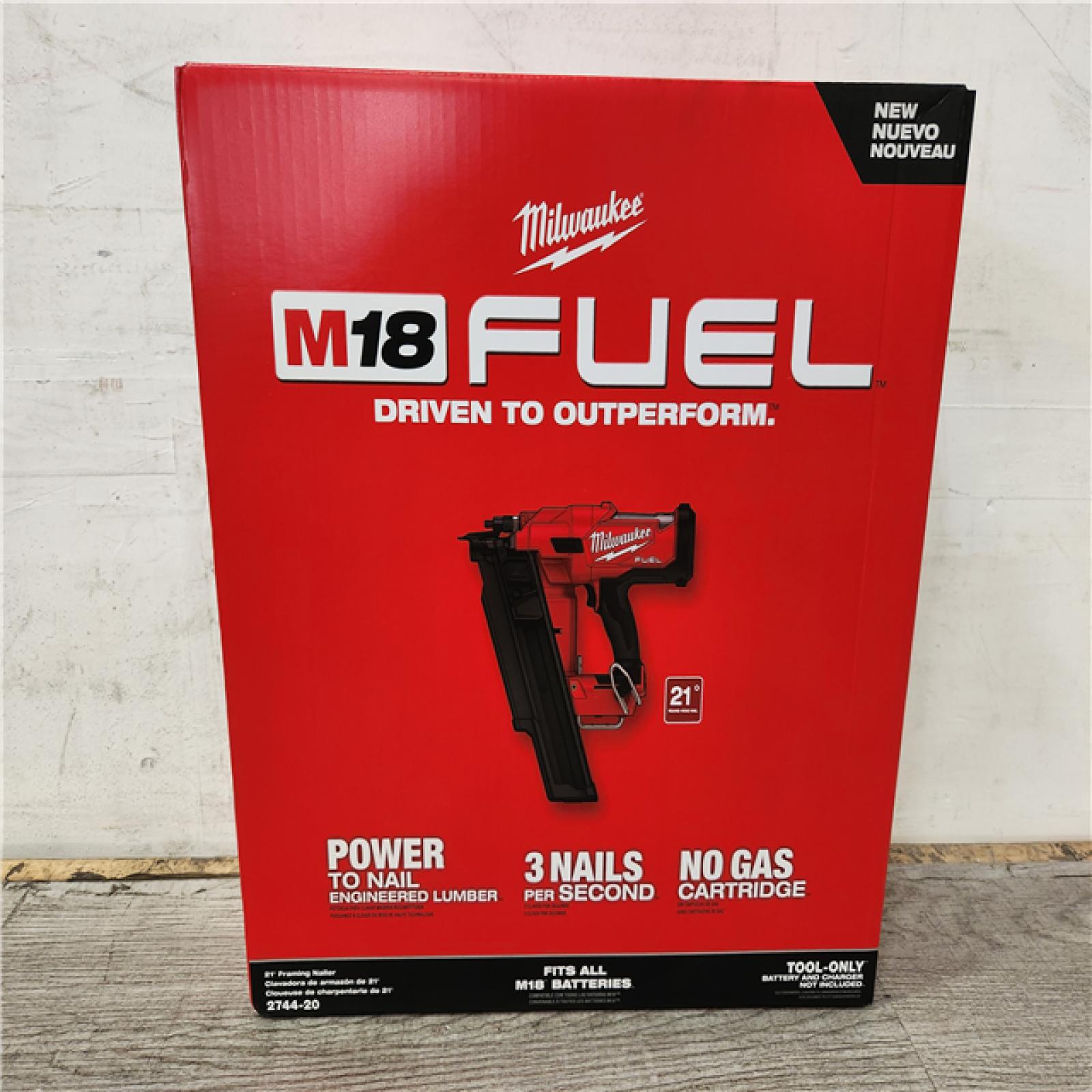 Phoenix Location NEW Milwaukee M18 FUEL 3-1/2 in. 18-Volt 21-Degree Lithium-Ion Brushless Cordless Framing Nailer (Tool-Only)