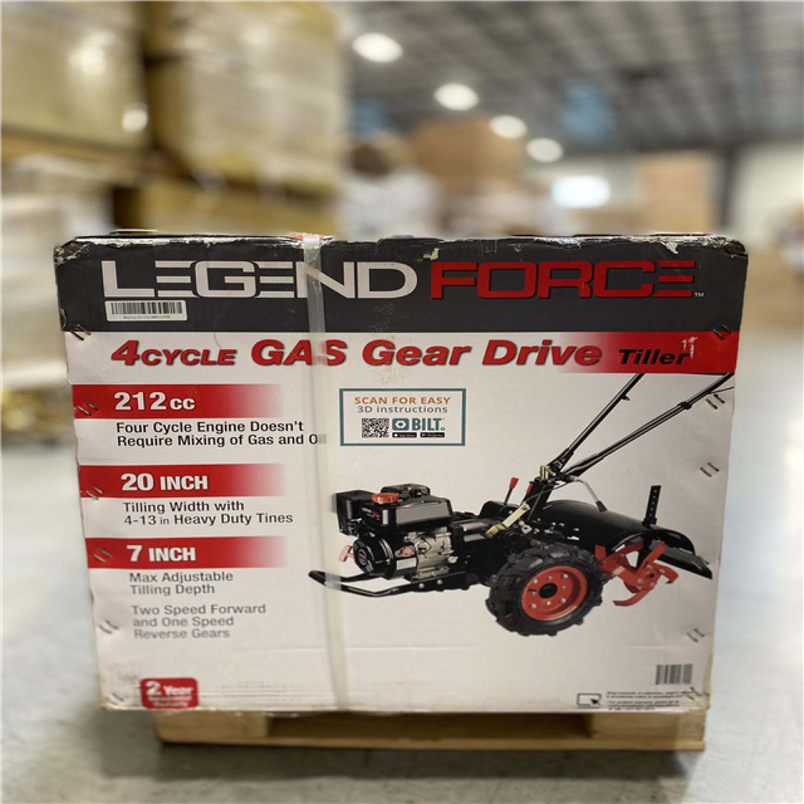 DALLAS LOCATION NEW! - Legend Force 20 in. 212 cc Gas Rear Tine Tiller 7IN MAX DEPTH