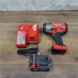 AS-IS Milwaukee 2967-21B M18 FUEL 1/2 High Torque Impact Wrench W/ Friction Ring 5.0Ah Kit