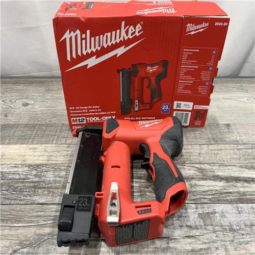 AS-IS Milwaukee 2540-20 12V 23 Gauge Cordless Pin Nailer (Tool Only)