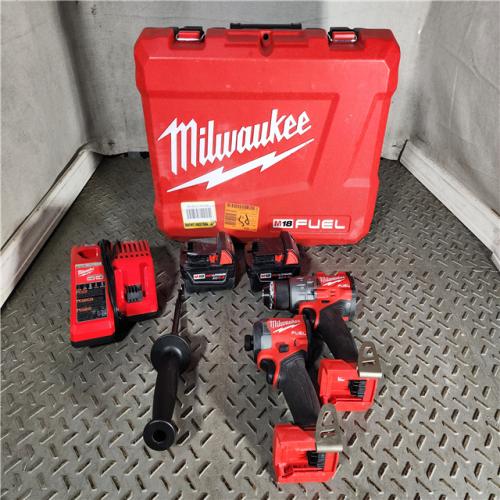 HOUSTON LOCATION - AS-IS M18 FUEL 18V Lithium-Ion Brushless Cordless Hammer Drill and Impact Driver Combo Kit (2-Tool) with 2 Batteries