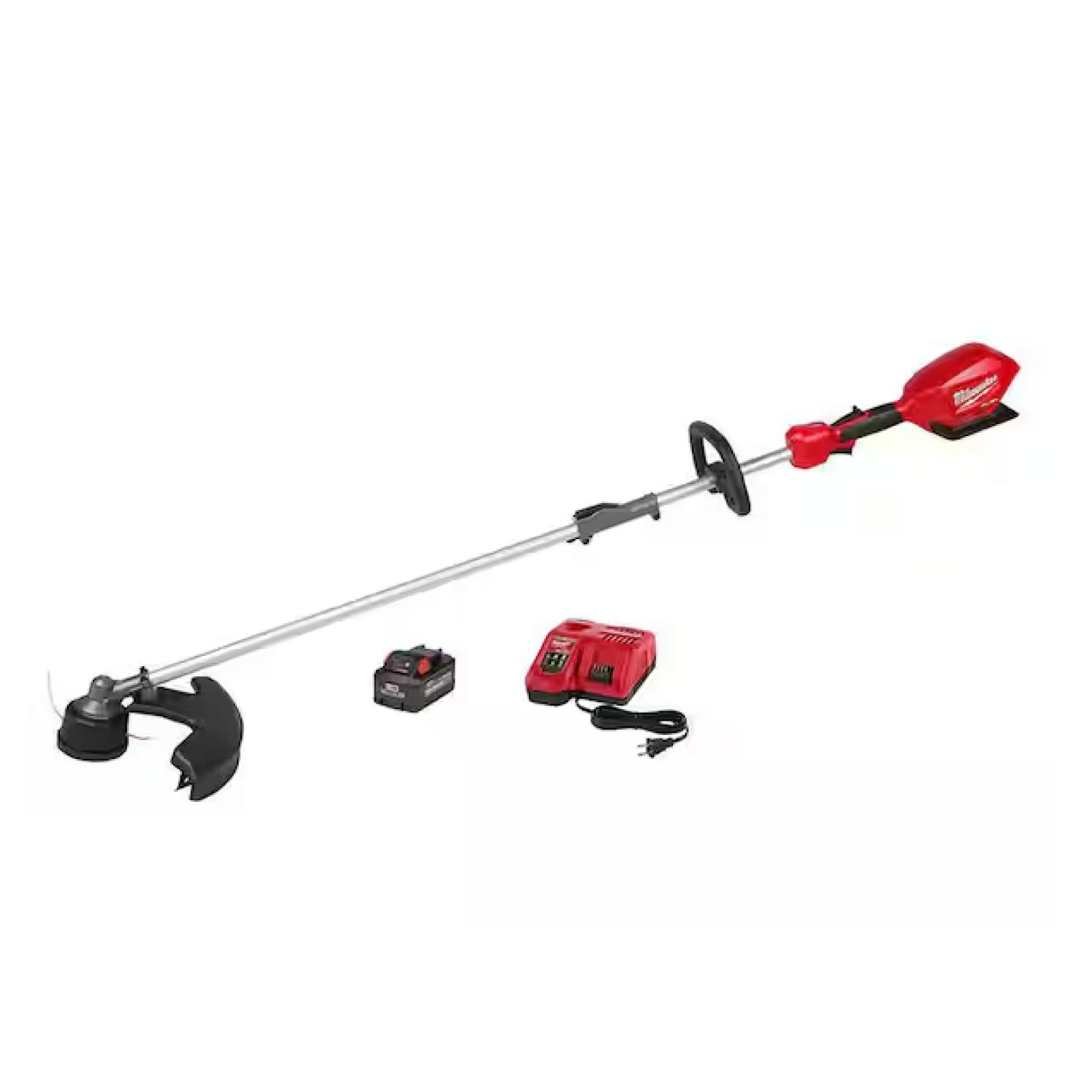 NEW! -Milwaukee M18 FUEL 18V Lithium-Ion Brushless Cordless String Trimmer with QUIK-LOK Attachment Capability and 8.0 Ah Battery