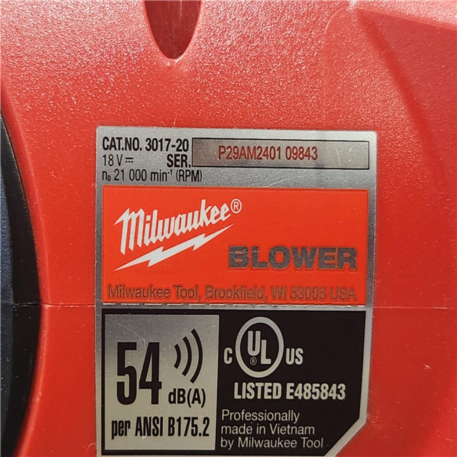 Phoenix Location Appears New Milwaukee M18 FUEL 120 MPH 500 CFM 18V Lithium-Ion Brushless Cordless Handheld Blower (Tool-Only) 3017-20